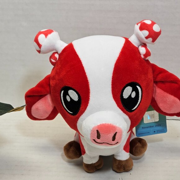 New Red White Cow Mushroom Plush Plushie November 2023 Makeship Make Ship 773 - Picture 1 of 11